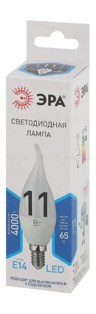 Лампа светодиодная Эра E14 11W 4000K LED BXS-11W-840-E14 Б0032993 Б0032993