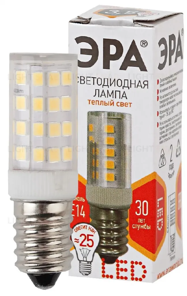 Лампа светодиодная Эра E14 3,5W 2700K LED T25-3,5W-CORN-827-E14 Б0028744 Б0028744
