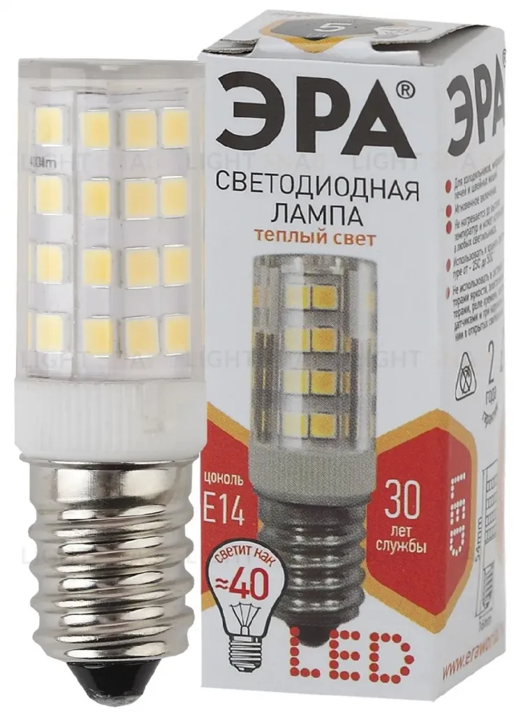 Лампа светодиодная Эра E14 5W 2700K LED T25-5W-CORN-827-E14 Б0033030 Б0033030
