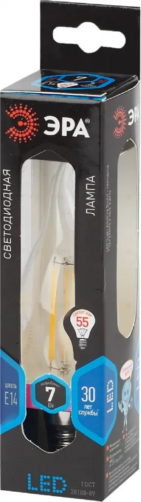 Лампа светодиодная Эра E14 7W 4000K F-LED BXS-7W-840-E14 Б0027945 Б0027945