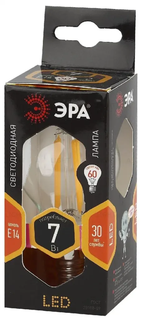 Лампа светодиодная Эра E14 7W 2700K F-LED P45-7W-827-E14 Б0027946 Б0027946