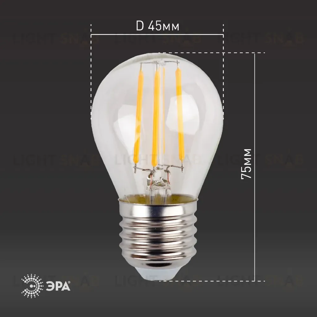 Лампа светодиодная Эра E27 11W 4000K F-LED P45-11w-840-E27 Б0047015 Б0047015