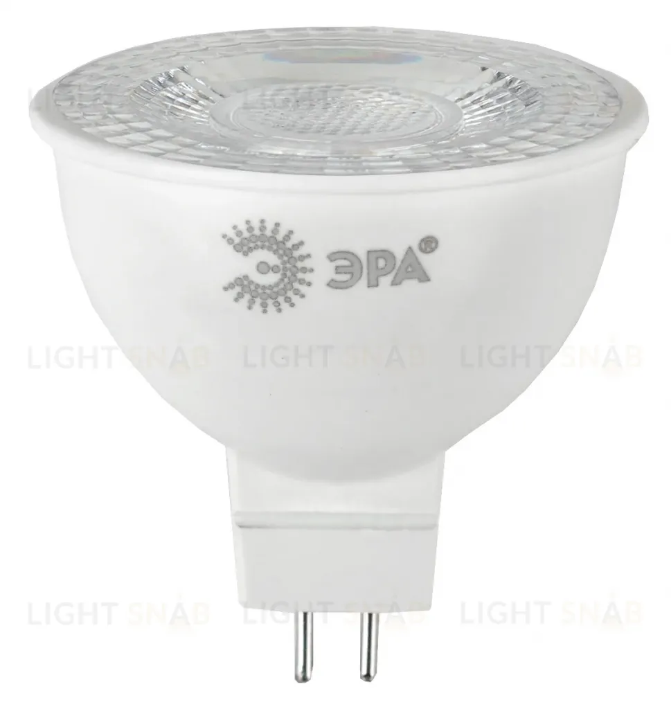 Лампа светодиодная Эра GU5.3 8W 4000K LED Lense MR16-8W-840-GU5.3 Б0054939 Б0054939