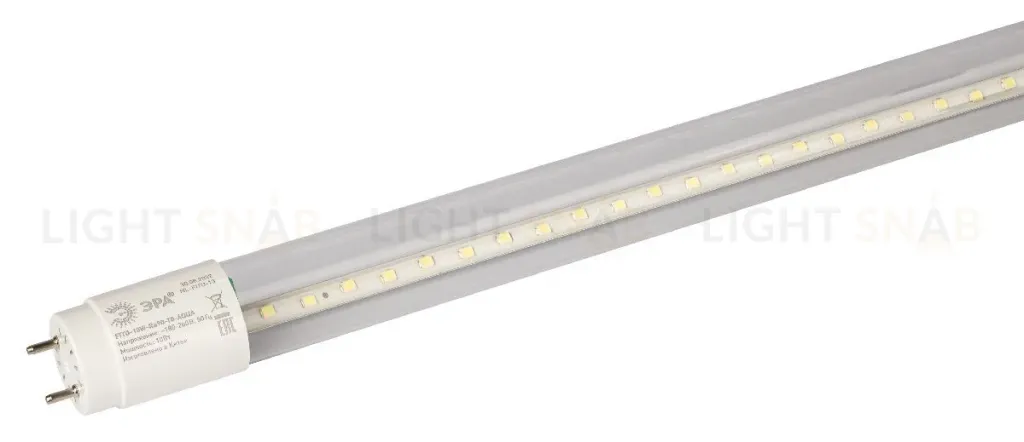 Фитолампа для растений светодиодная Эра G13 10W 6500K FITO-10W-Ra90-Т8-AQUA Б0057417 Б0057417