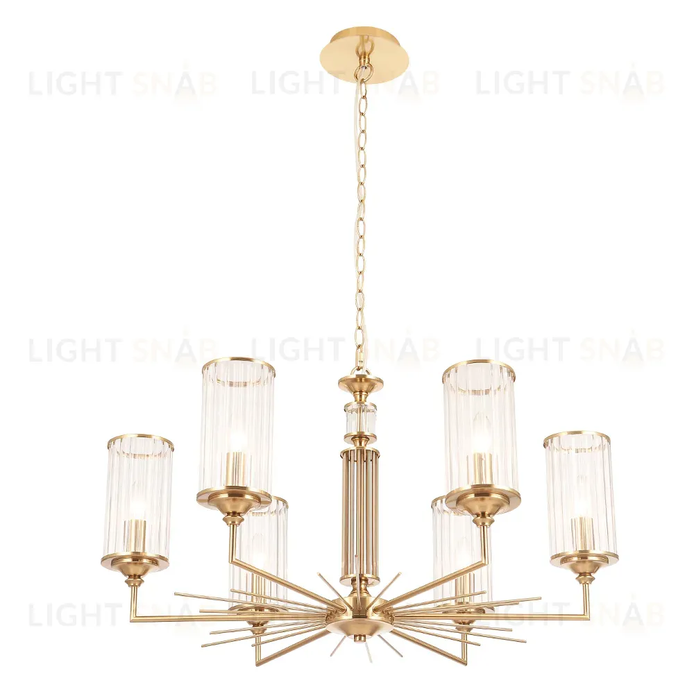 Подвесная люстра Crystal Lux GLORIA SP6 BRASS GLORIA SP6 BRASS