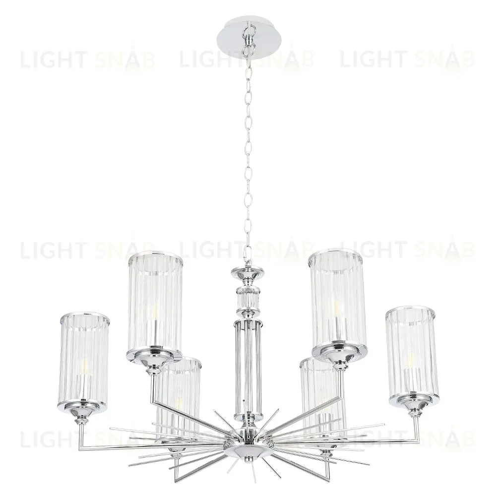 Подвесная люстра Crystal Lux GLORIA SP6 CHROME GLORIA SP6 CHROME
