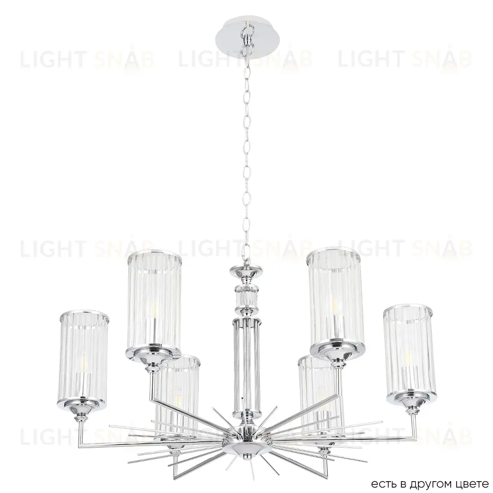 Подвесная люстра Crystal Lux GLORIA SP6 CHROME GLORIA SP6 CHROME