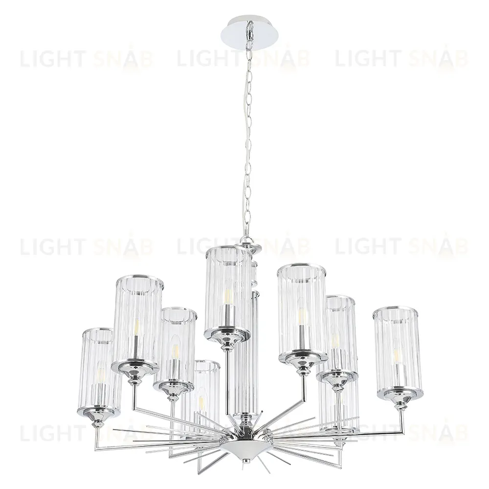 Подвесная люстра Crystal Lux GLORIA SP9 CHROME GLORIA SP9 CHROME