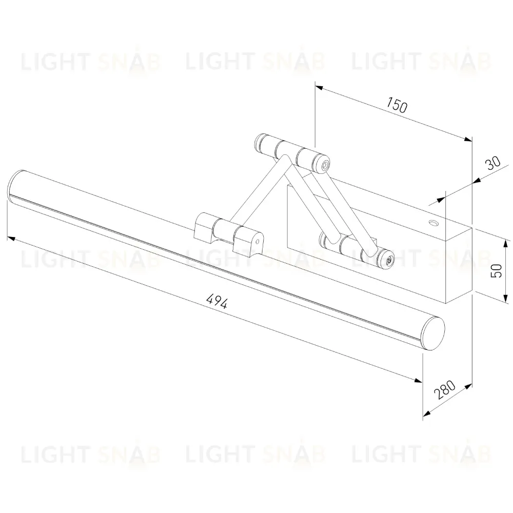 Подсветка для картин Elektrostandard Monza LED 40128/LED черный 4690389198434 a064137 4690389198434