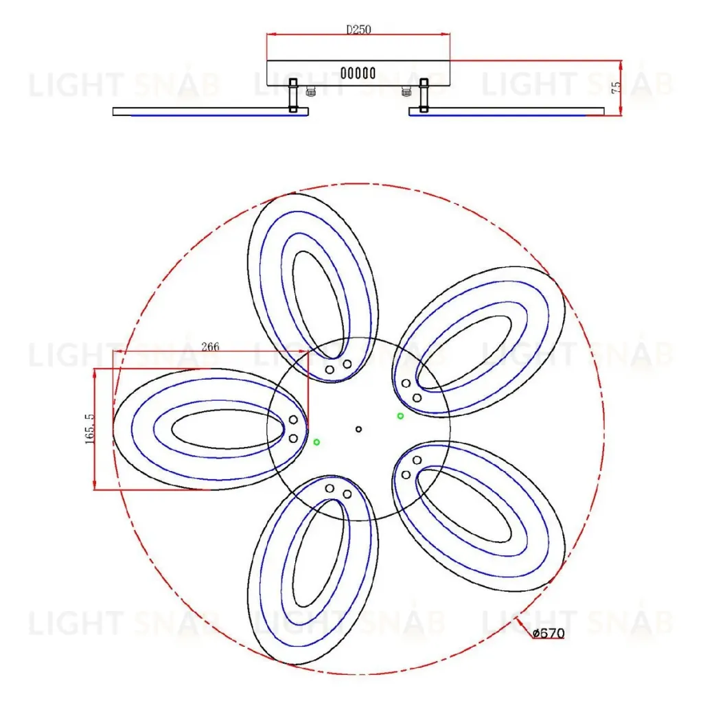 Потолочная люстра Escada Air 10211/5LED 10211/5LED