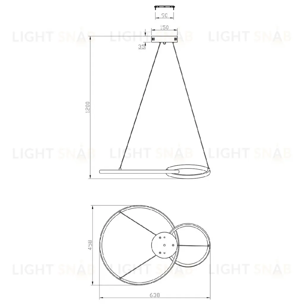 Подвесной светильник Escada Relation 10230/2LED White 10230/2LED White