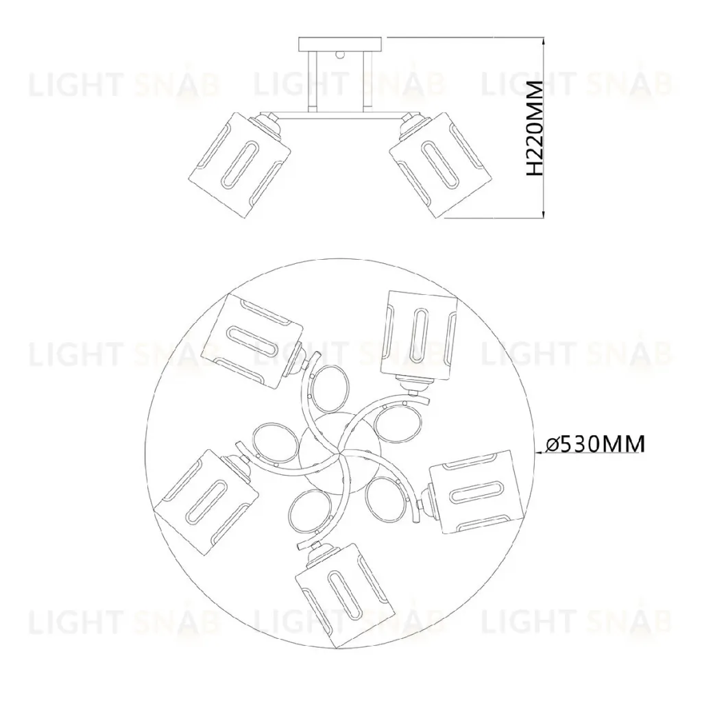 Потолочная люстра Escada Calluna 1120/5PL 1120/5PL