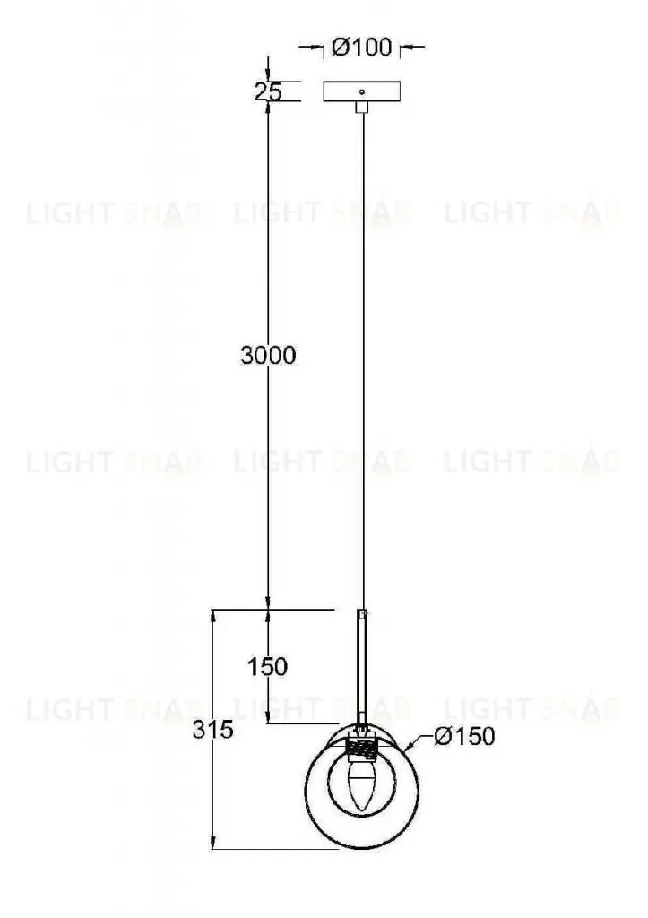 Подвесной светильник Maytoni Basic form MOD521PL-01G1 MOD521PL-01G1