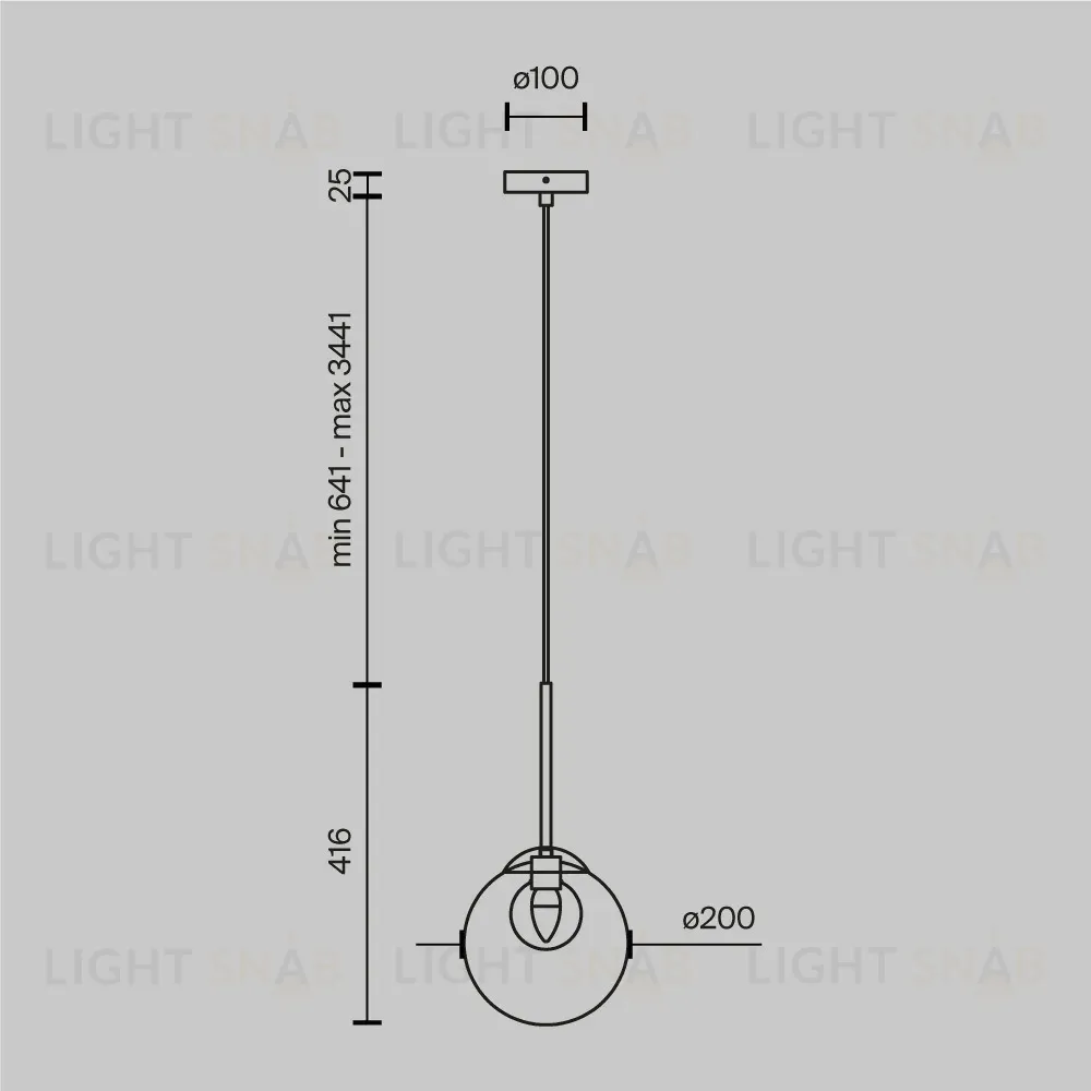 Подвесной светильник Maytoni Basic form MOD521PL-01G3 MOD521PL-01G3
