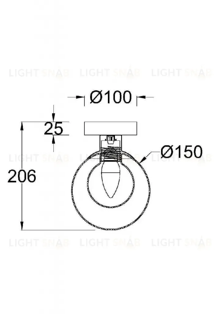 Бра Maytoni Basic form MOD521WL-01G1 MOD521WL-01G1