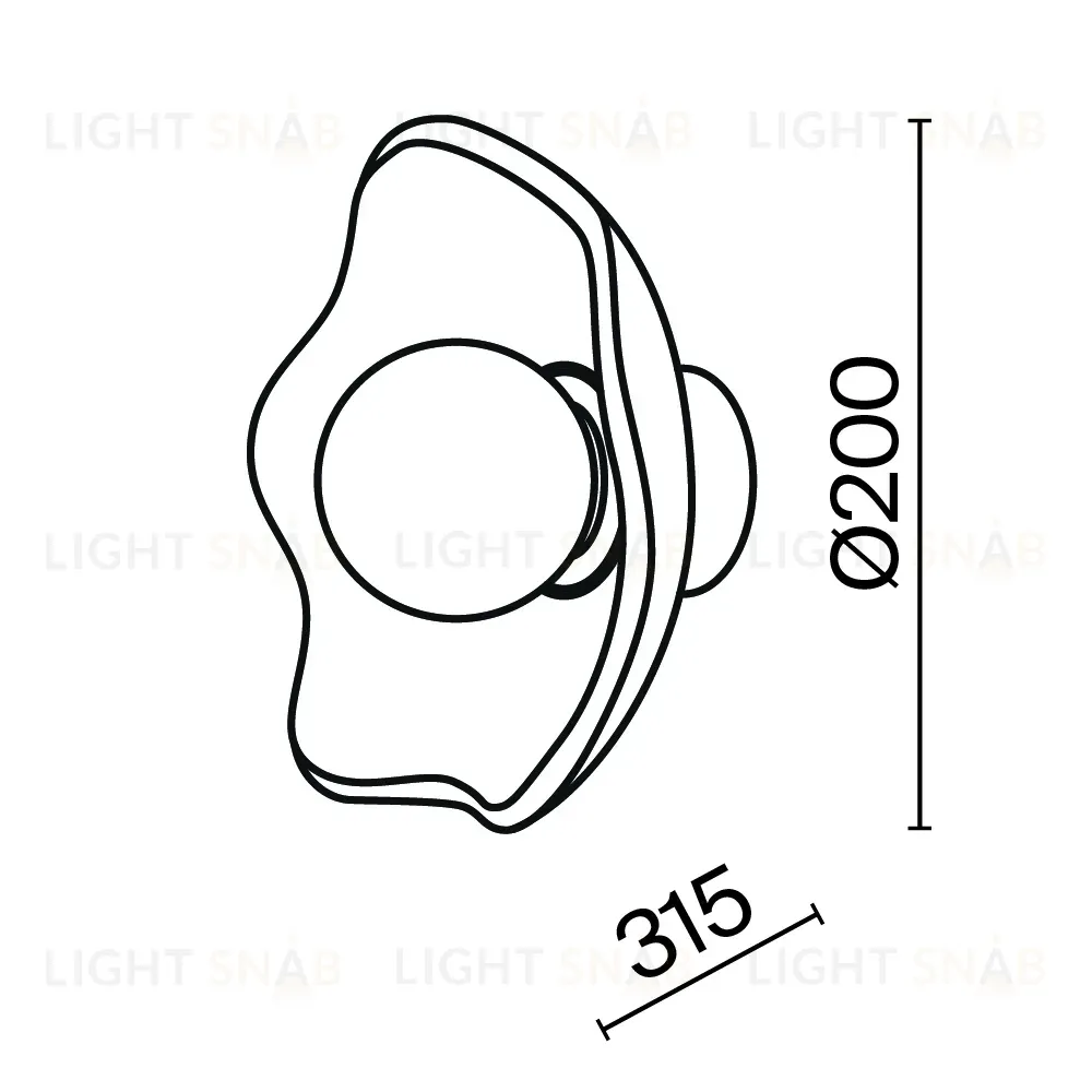 Настенный светильник Maytoni Miracle MOD207WL-01BS MOD207WL-01BS
