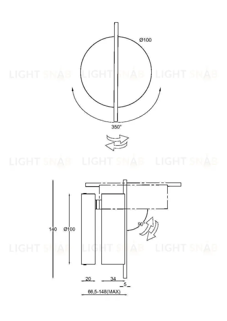 Настенный светильник Maytoni Nuance MOD180WL-L4W3K1 MOD180WL-L4W3K1