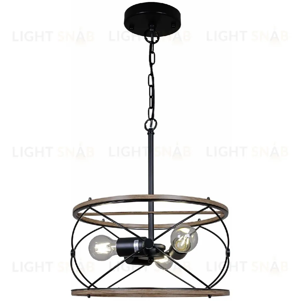 Подвесная люстра Illumico IL1008-3P-05 BK WOOD IL1008-3P-05 BK WOOD