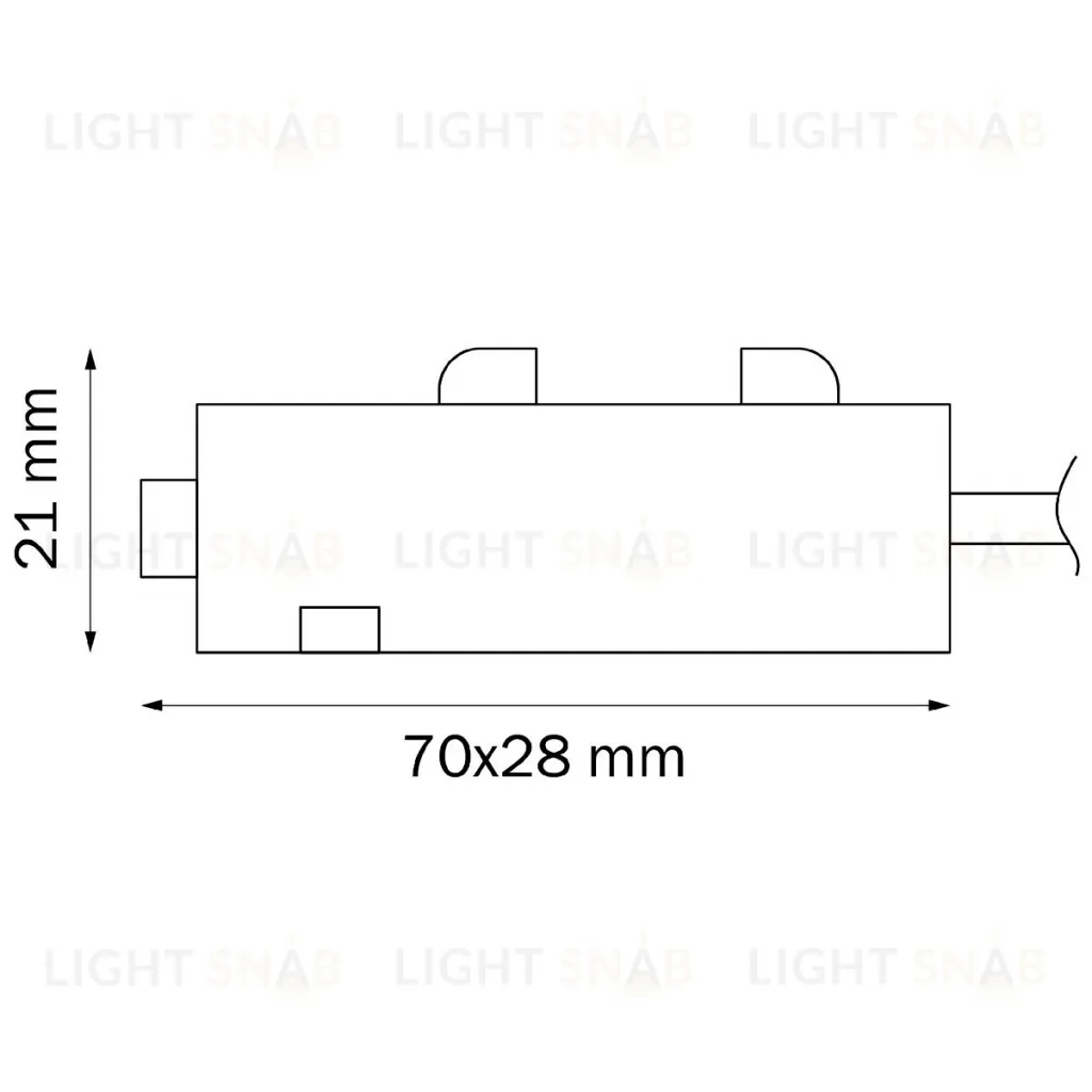 Питание боковое трековое однофазное Lightstar Teta 505116 505116