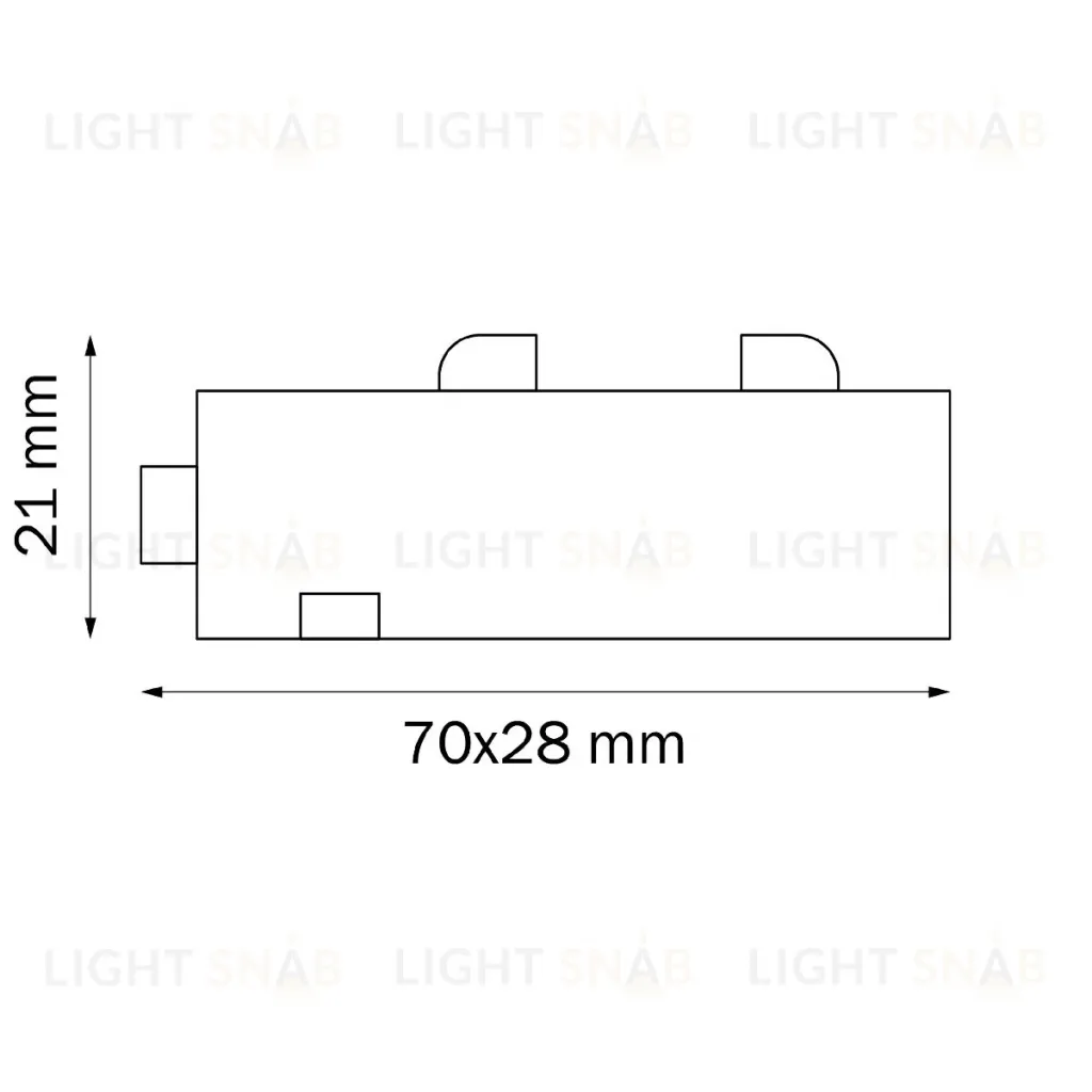Соединитель трековый однофазный Lightstar Teta 505106 505106