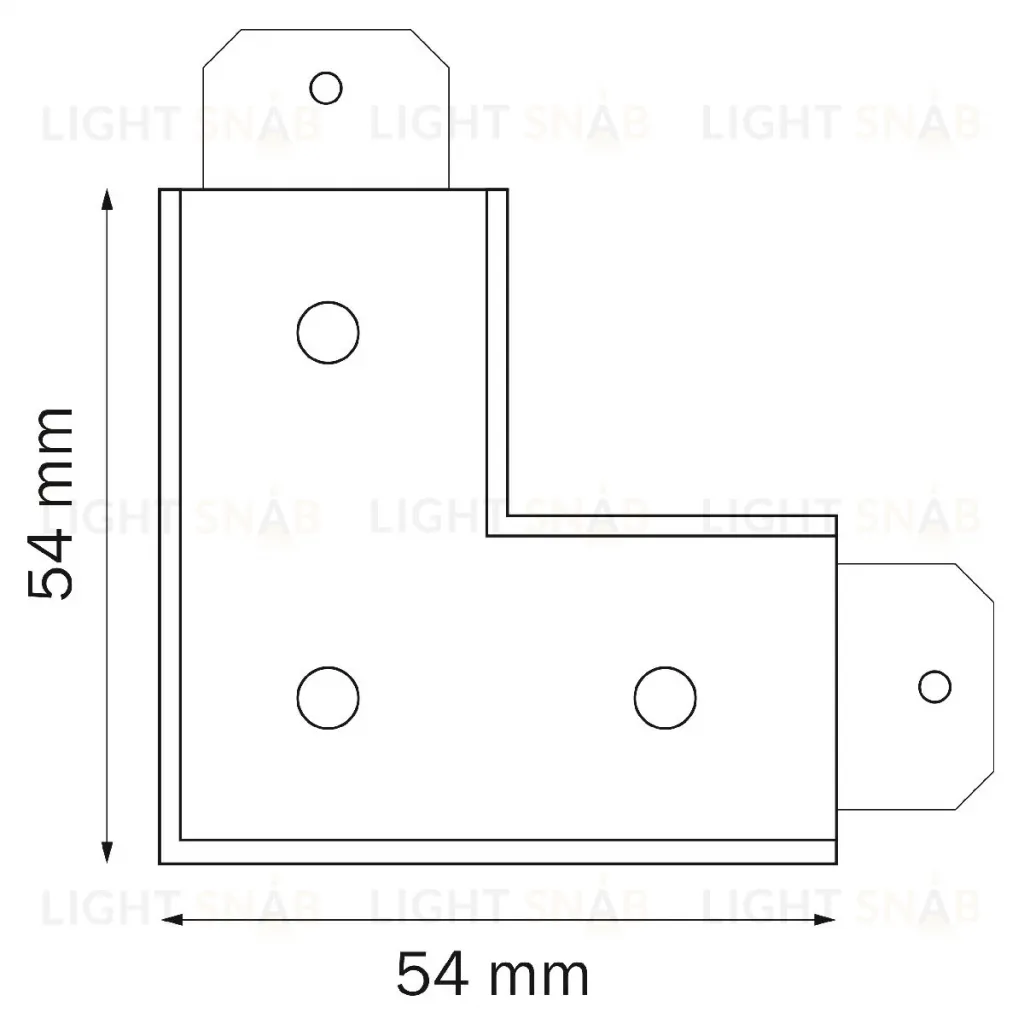 Соединитель трековый однофазный Lightstar Teta 505126 505126