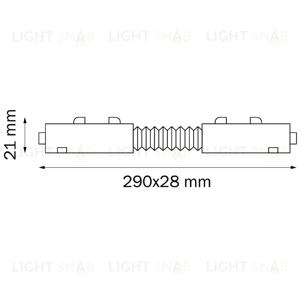 Соединитель трековый однофазный Lightstar Teta 505156 505156