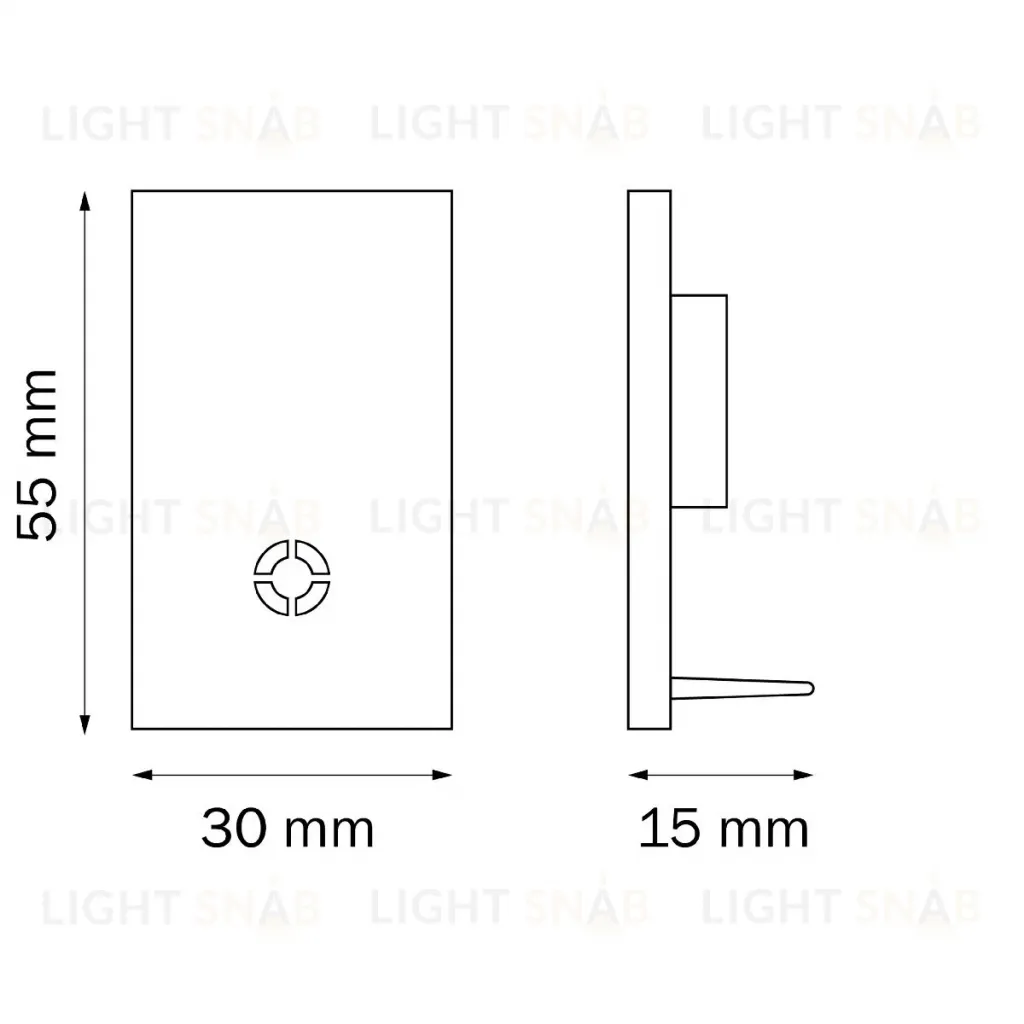 Заглушка концевая трековая однофазная Lightstar Teta 505166 505166