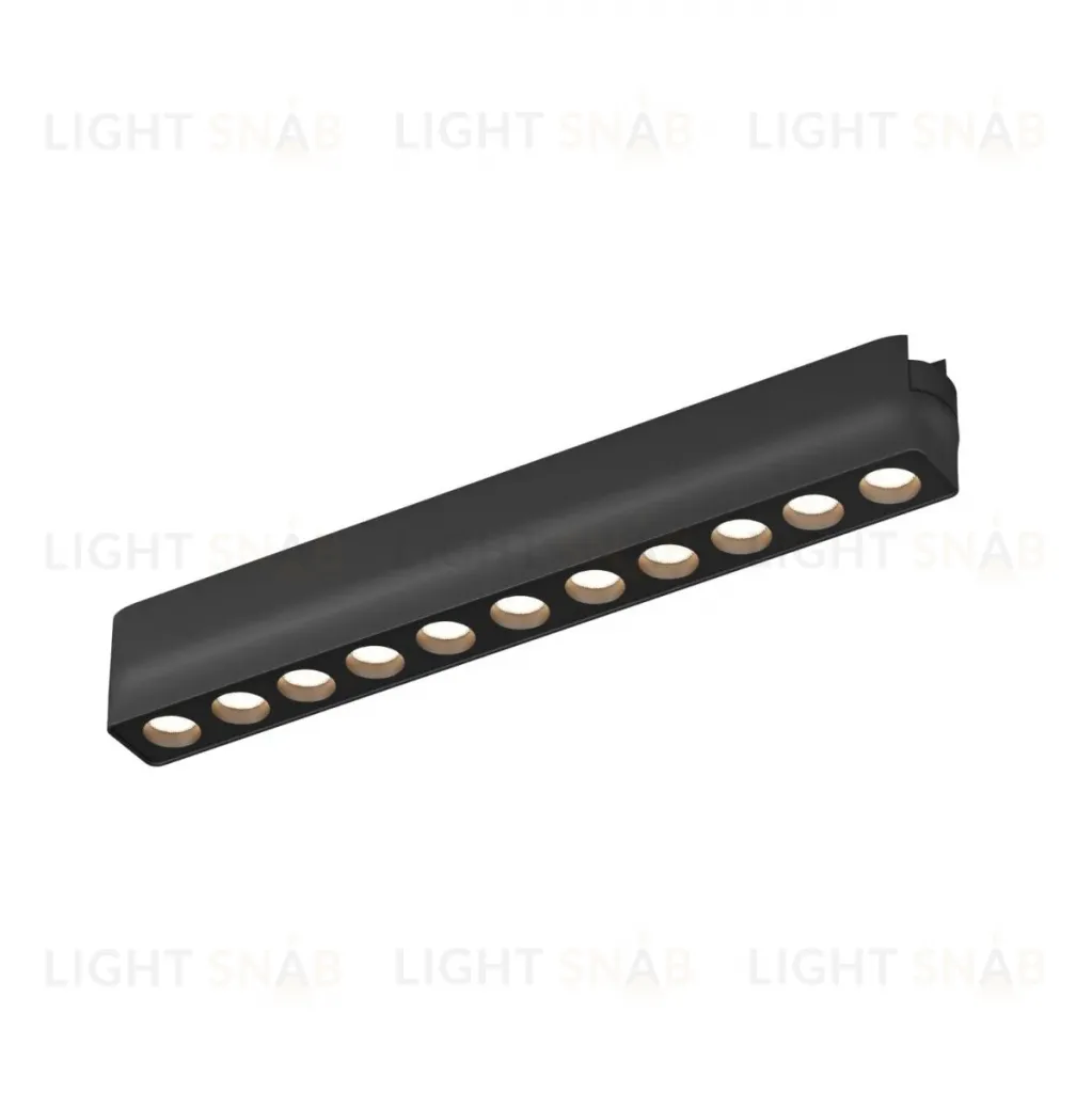 Трековый магнитный однофазный светильник Denkirs Air grill DK5305-BK DK5305-BK