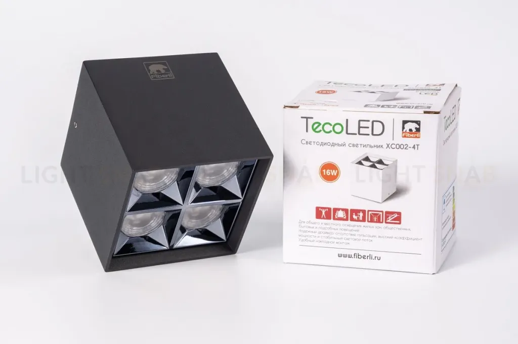 Накладной светодиодный светильник Fiberli XC002-4T(W) 12120204 12120204