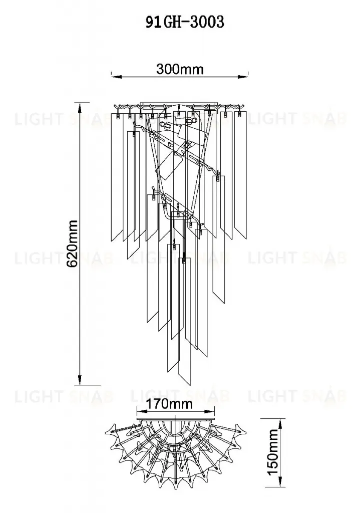Настенный светильник Garda Decor 91GH-3003 91GH-3003