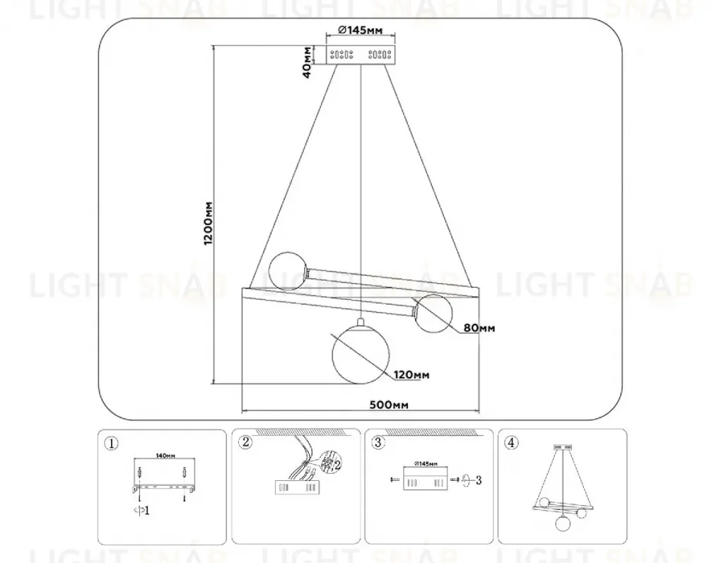 Подвесной светильник Ambrella Light Comfort LineTech FL66299 FL66299