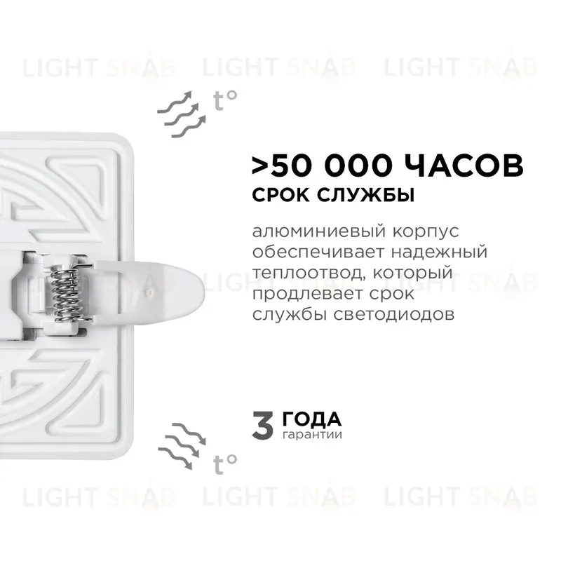 Встраиваемая светодиодная панель Apeyron FLP 06-113 06-113