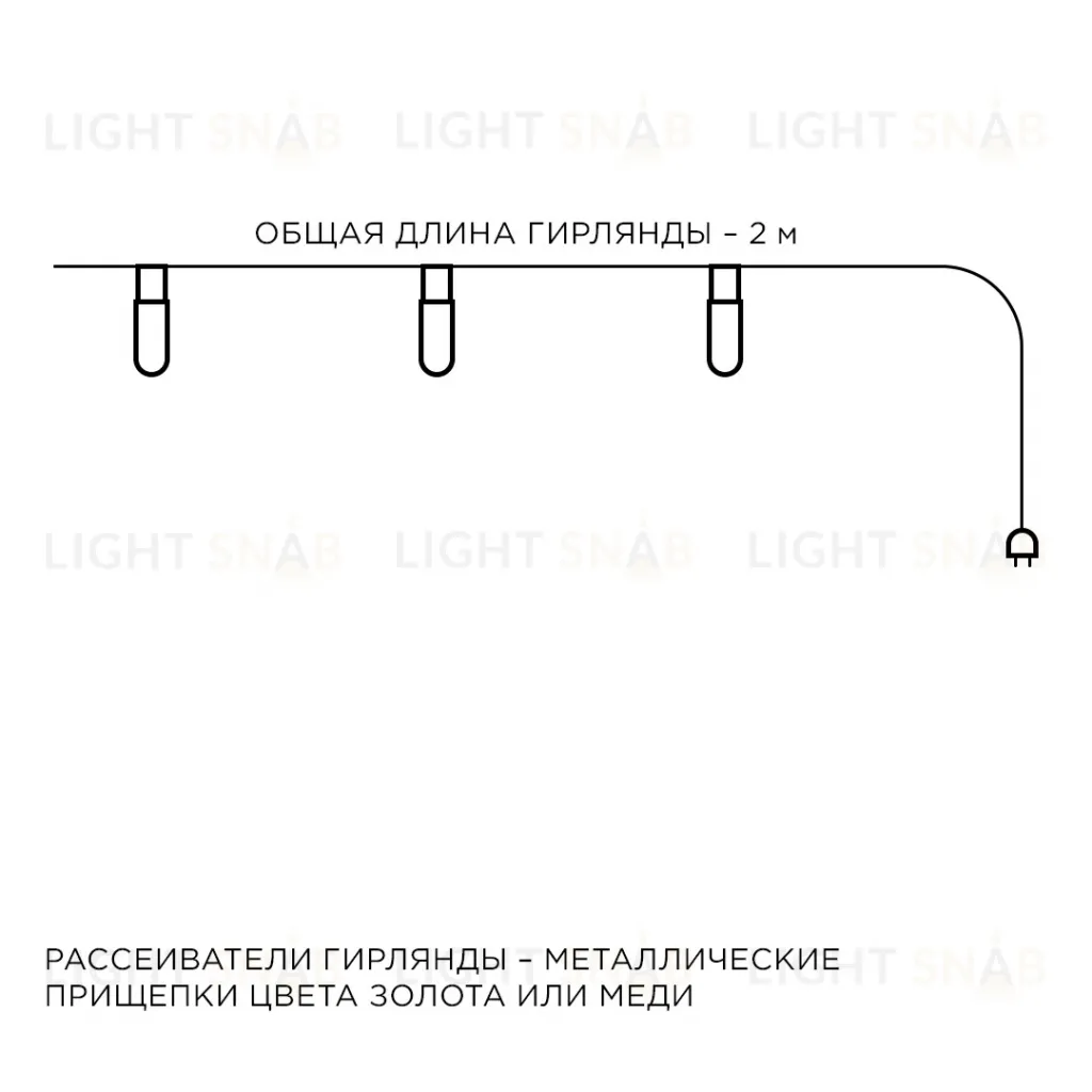 Гирлянда светодиодная Прищепка Apeyron Прищепка 15-59 15-59