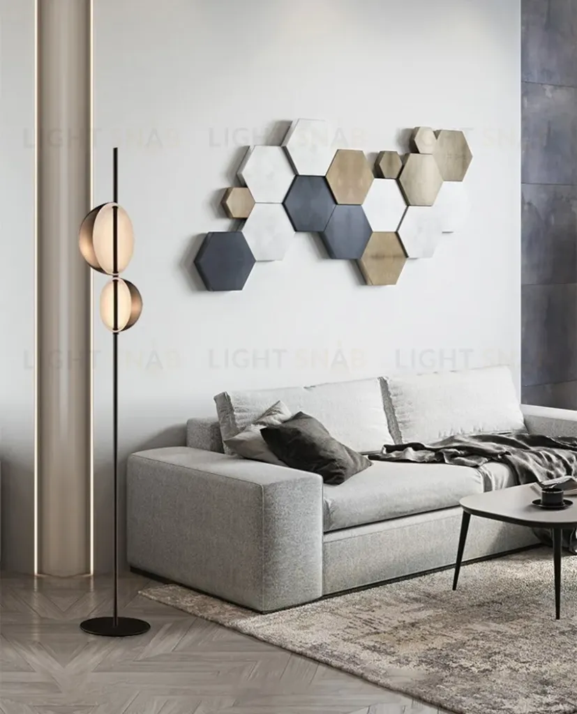 Торшер DeLight Collection Floor lamp 10728F black/gold 10728F black/gold