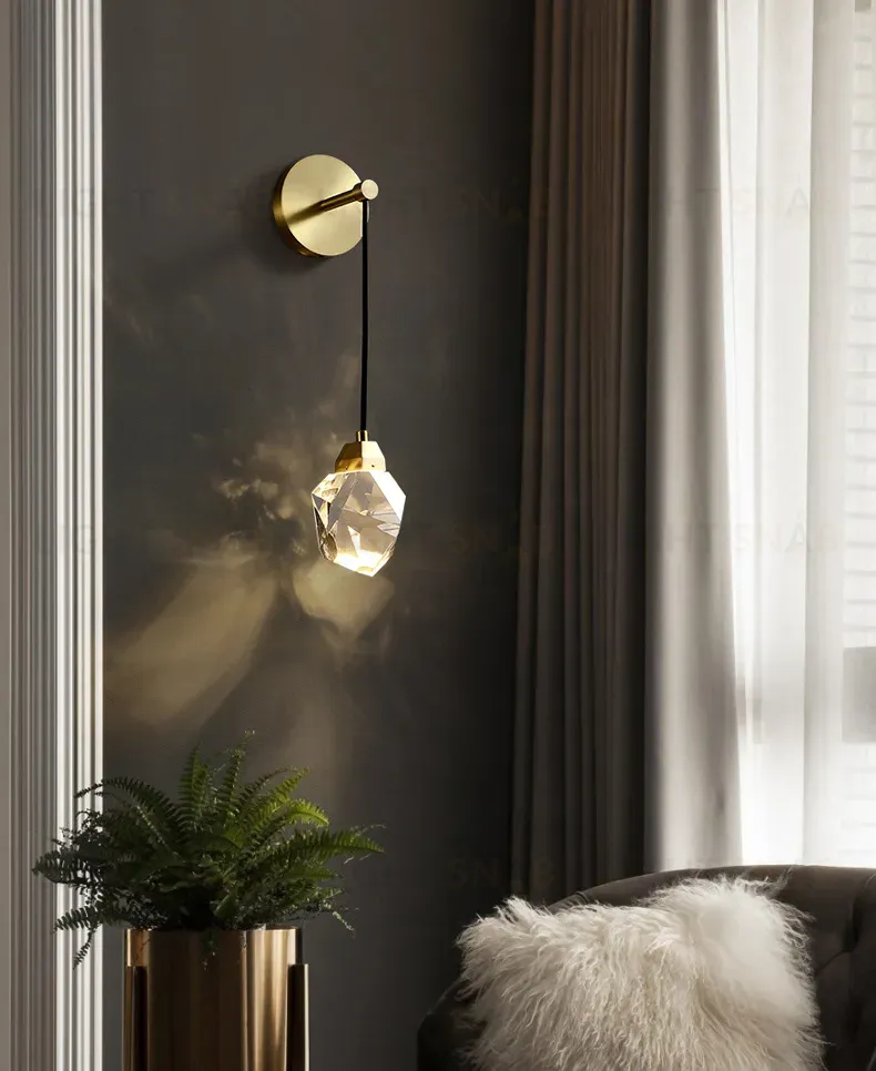 Бра DeLight Collection Crystal rock II 9701W brass 9701W brass