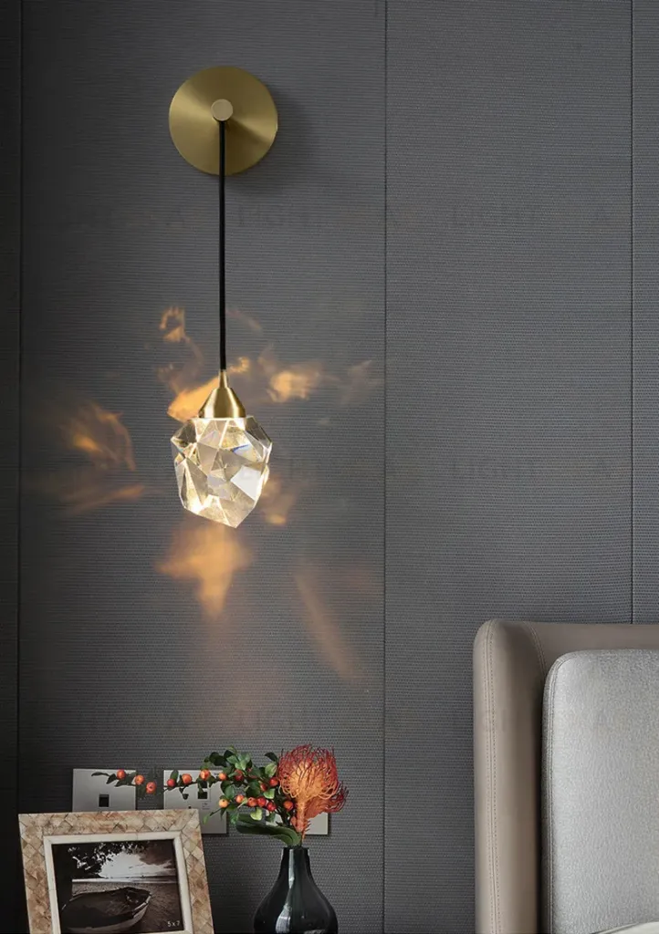 Бра DeLight Collection Crystal rock II 9701W brass 9701W brass