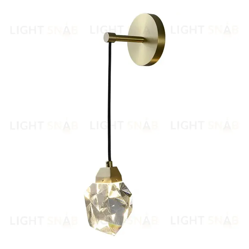 Бра DeLight Collection Crystal rock II 9701W brass 9701W brass