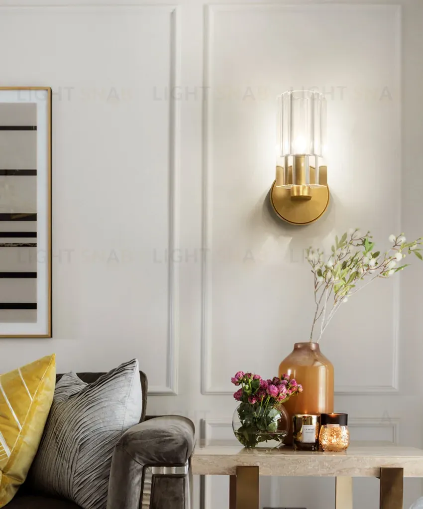 Бра DeLight Collection Wall lamp 8816W gold/clear 8816W gold/clear