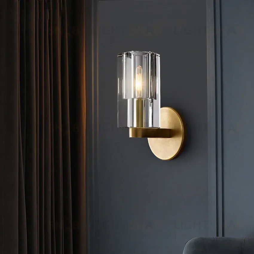 Бра DeLight Collection Wall lamp 8816W gold/clear 8816W gold/clear