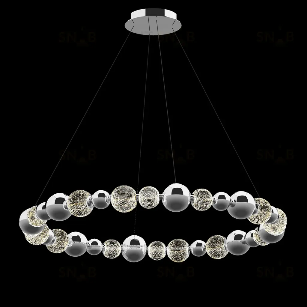 Подвесной светильник DeLight Collection Elliot Diamante MD21001002-1F chrome MD21001002-1F chrome