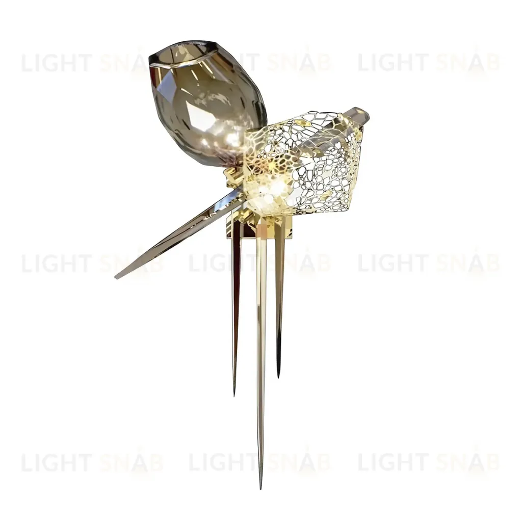 Настенный светильник DeLight Collection Britannica 8898W gold/smoky 8898W gold/smoky