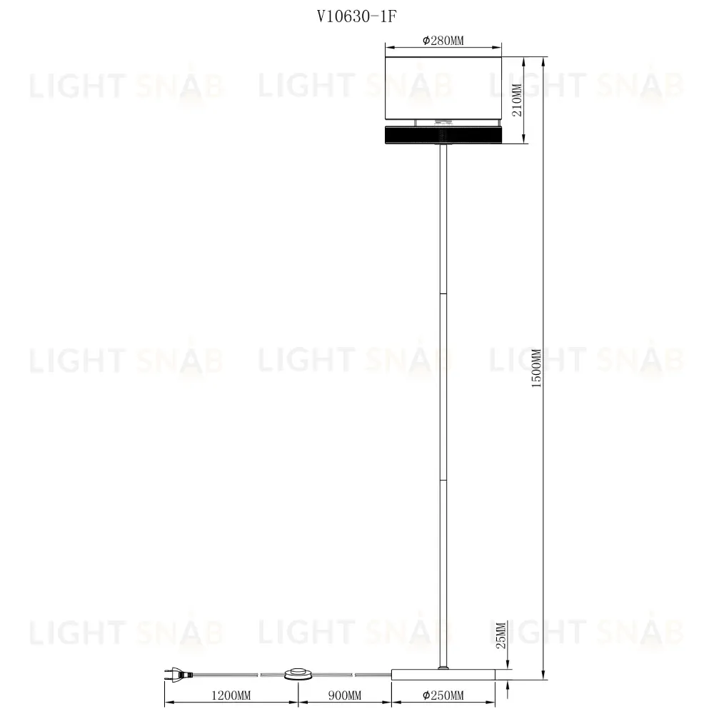 Торшер Moderli Gela V10630-1F V10630-1F