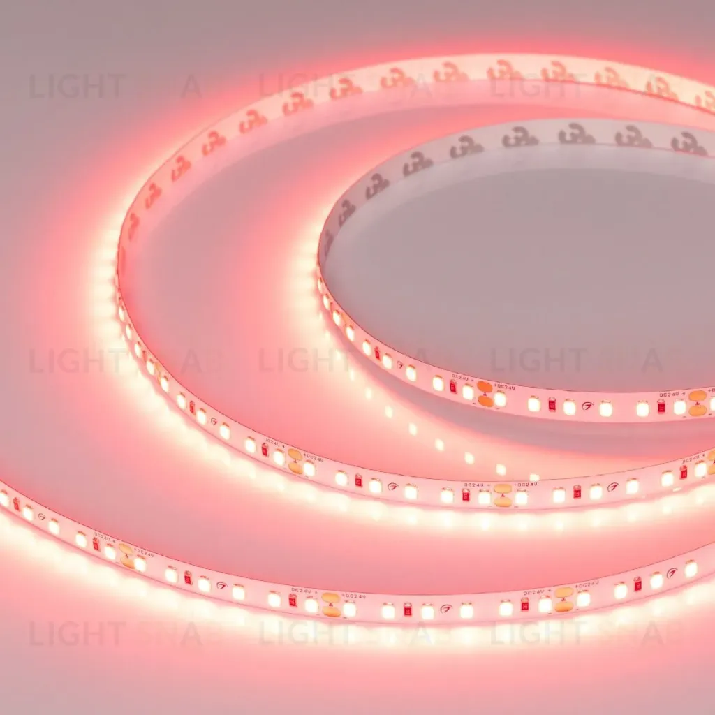 Светодиодная лента Arlight RT-A120-8mm 24V Scarlet (9.6 W/m, IP20, 2835, 5m) 043383 043383