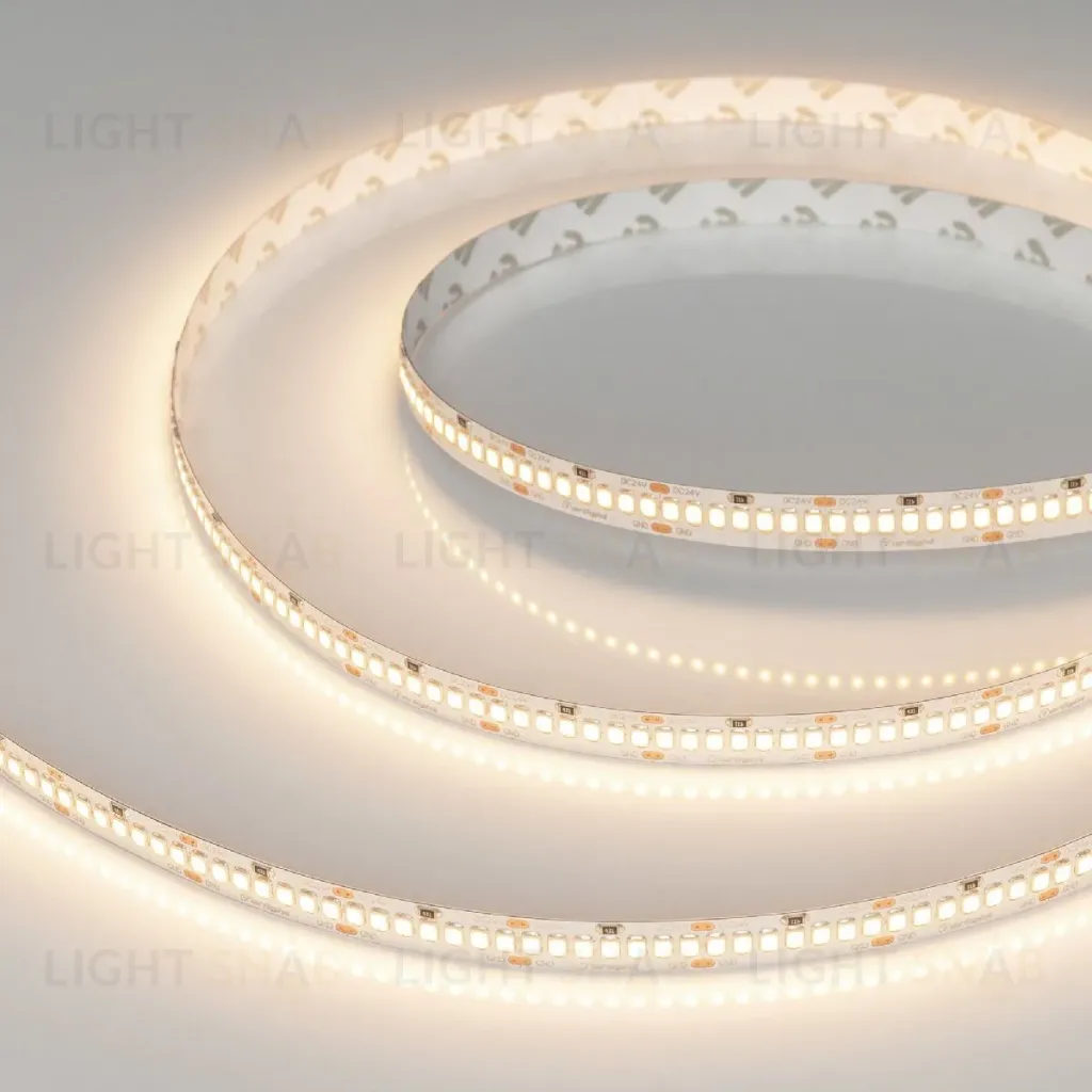 Светодиодная лента Arlight UL-A252-10mm 24V Warm3000 (11 W/m, IP20, 5m) 042319 042319