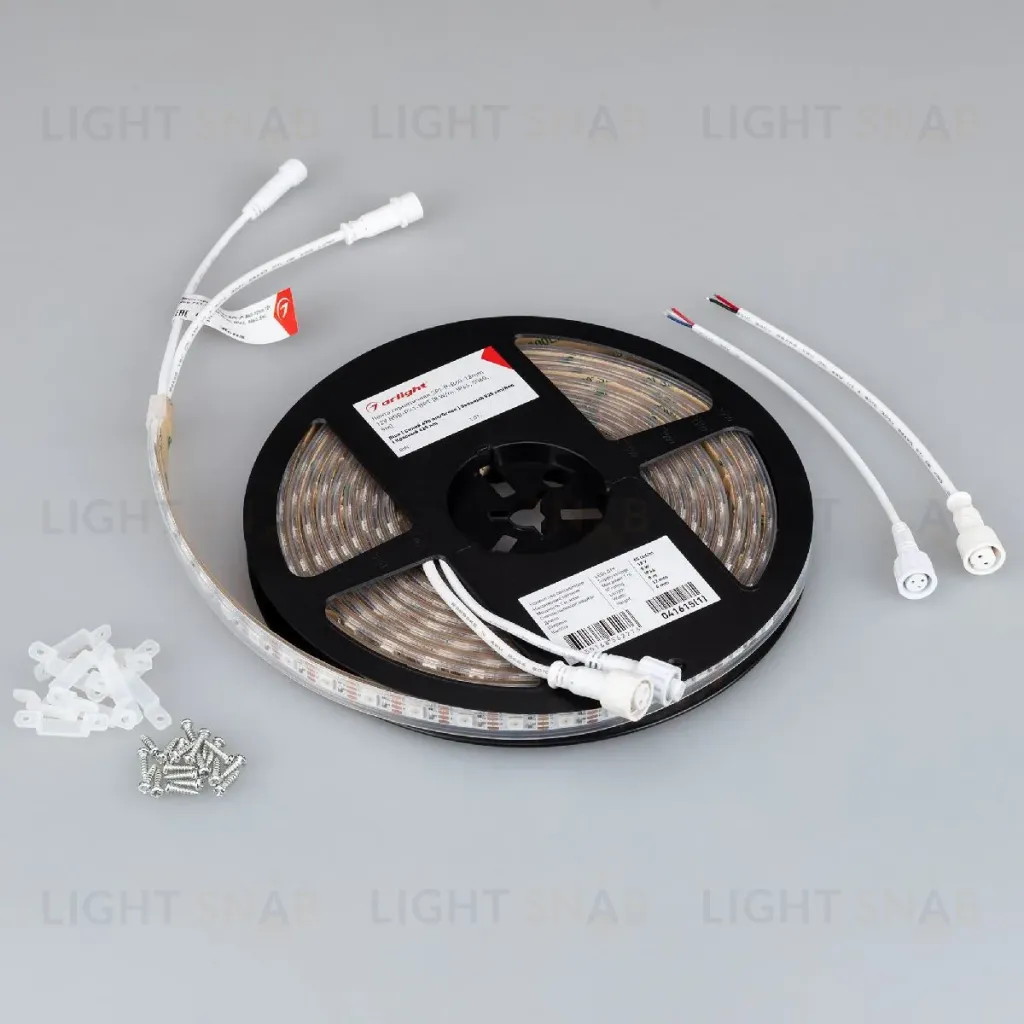 Светодиодная лента герметичная Arlight SPI-P-B60-12mm 12V RGB-PX1-BPT (8 W/m, IP66, 5060, 5m) 041615(1) 041615(1)