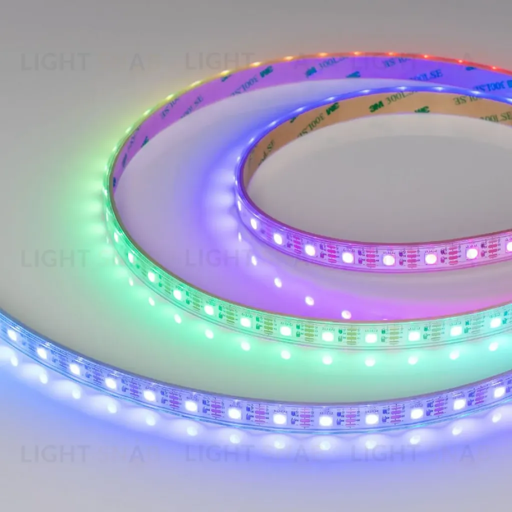 Светодиодная лента герметичная Arlight SPI-P-B60-12mm 12V RGB-PX1-BPT (8 W/m, IP66, 5060, 5m) 041615(1) 041615(1)