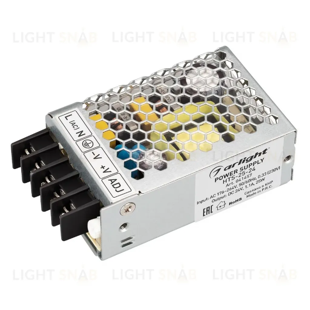 Блок питания Arlight HTS-25-24 (24V, 1.1A, 25W, IP20) 041457 041457
