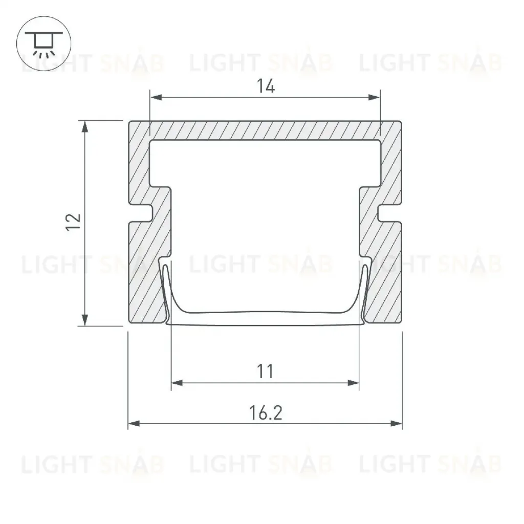 Алюминиевый профиль Arlight PDS-SM-3000 044961 044961