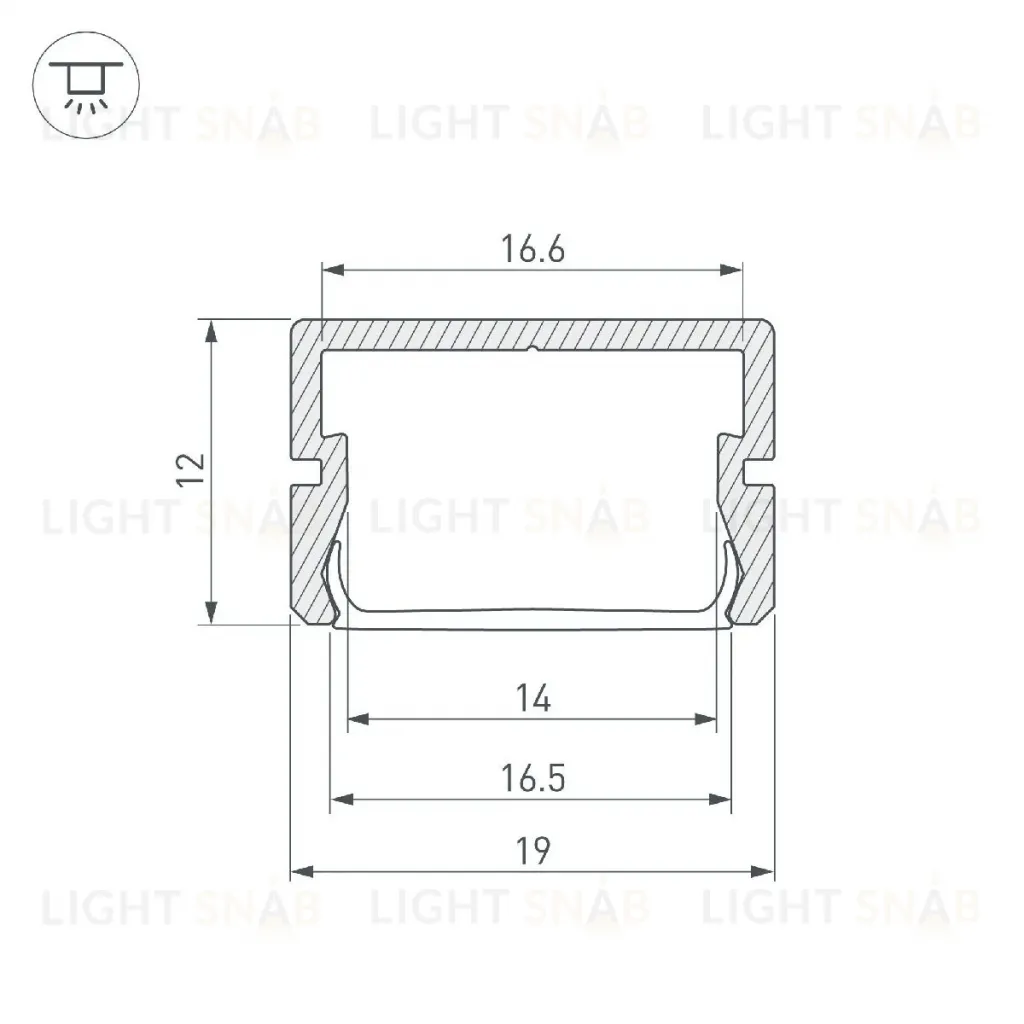 Алюминиевый профиль Arlight SILER-3000 ANOD 045498 045498