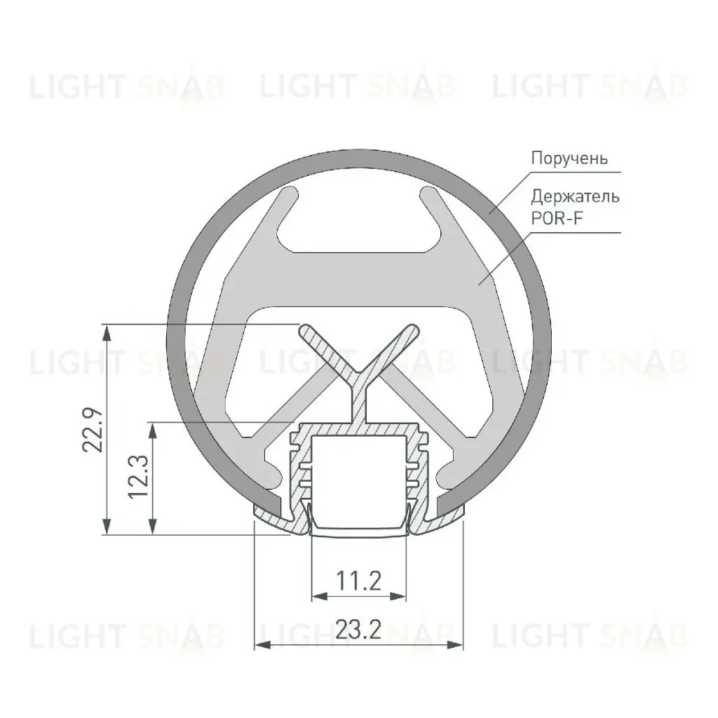 Алюминиевый профиль Arlight KLUS-POR-F-1000 ANOD 019181(1) 019181(1)